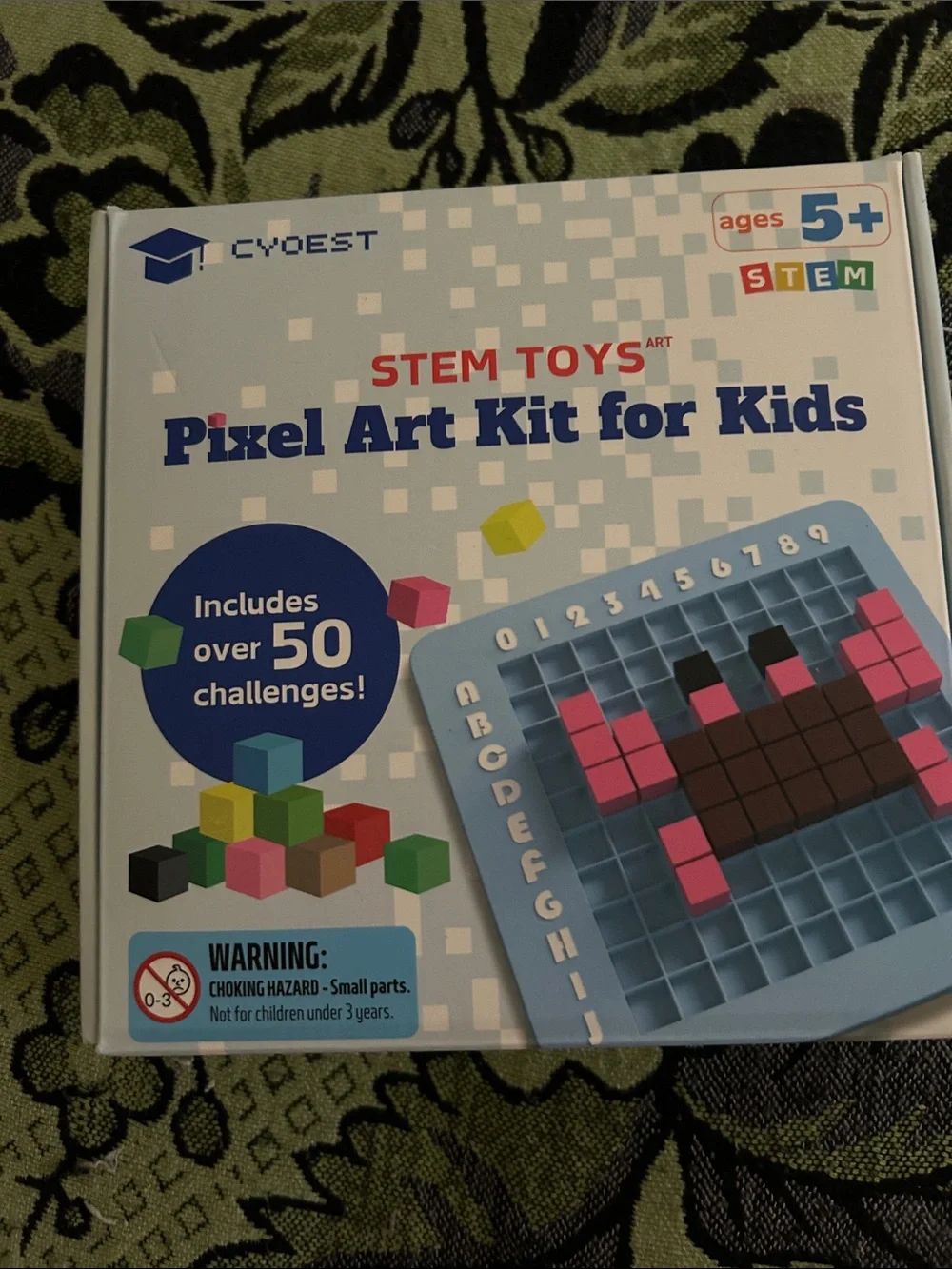 Pixel Art Kit for Kids - Pink, Yellow, Black